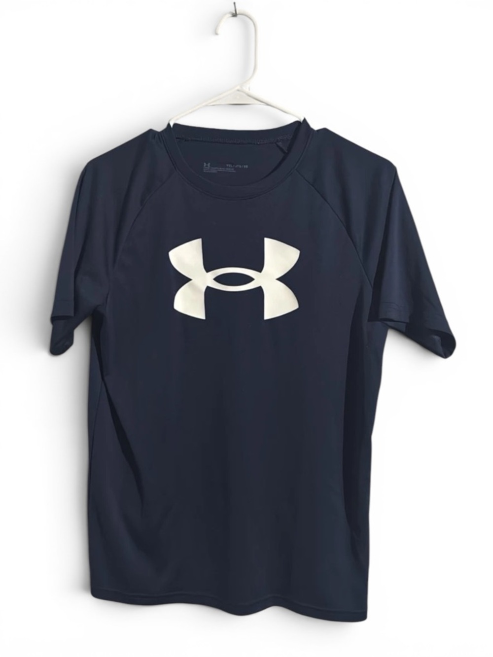 Under Armour Navy Tee with White Logo